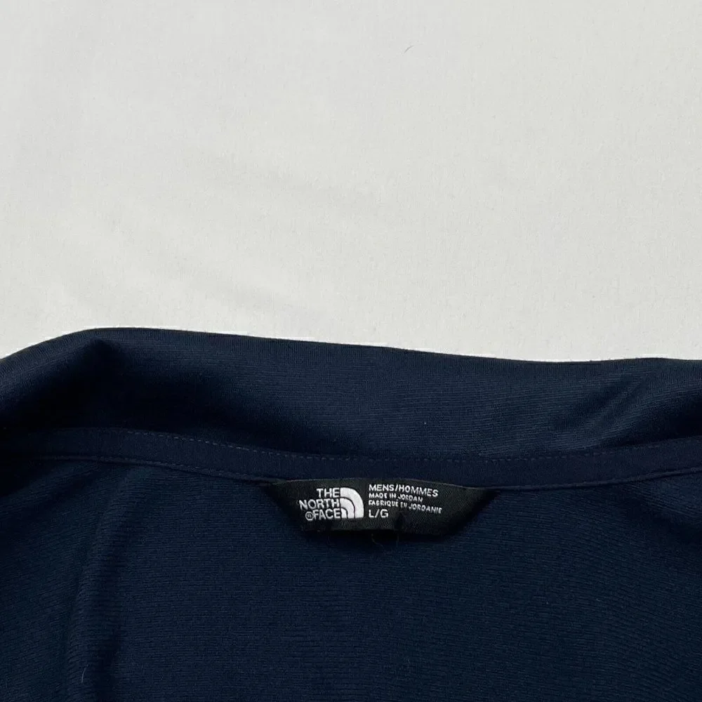 The North Face Blue Camo 1/2 Zip Canyonlands Pullover Shirt